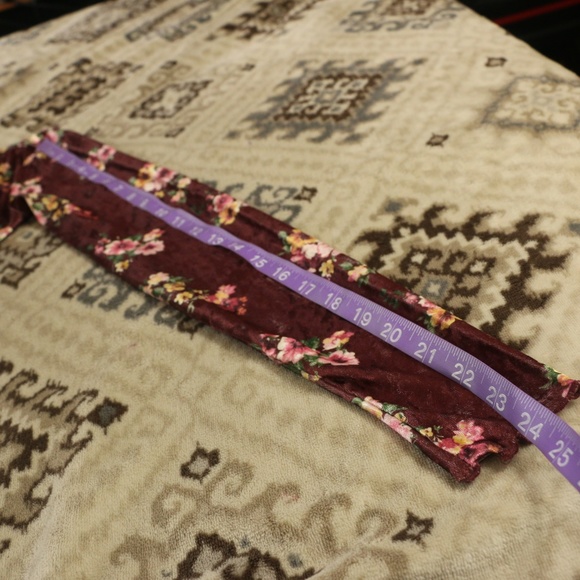 Planet Gold Juniors' Velvet Velour Mock-Neck Top - Picture 8 of 8